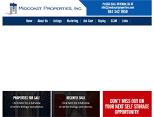 Tablet Screenshot of midcoastproperties.com